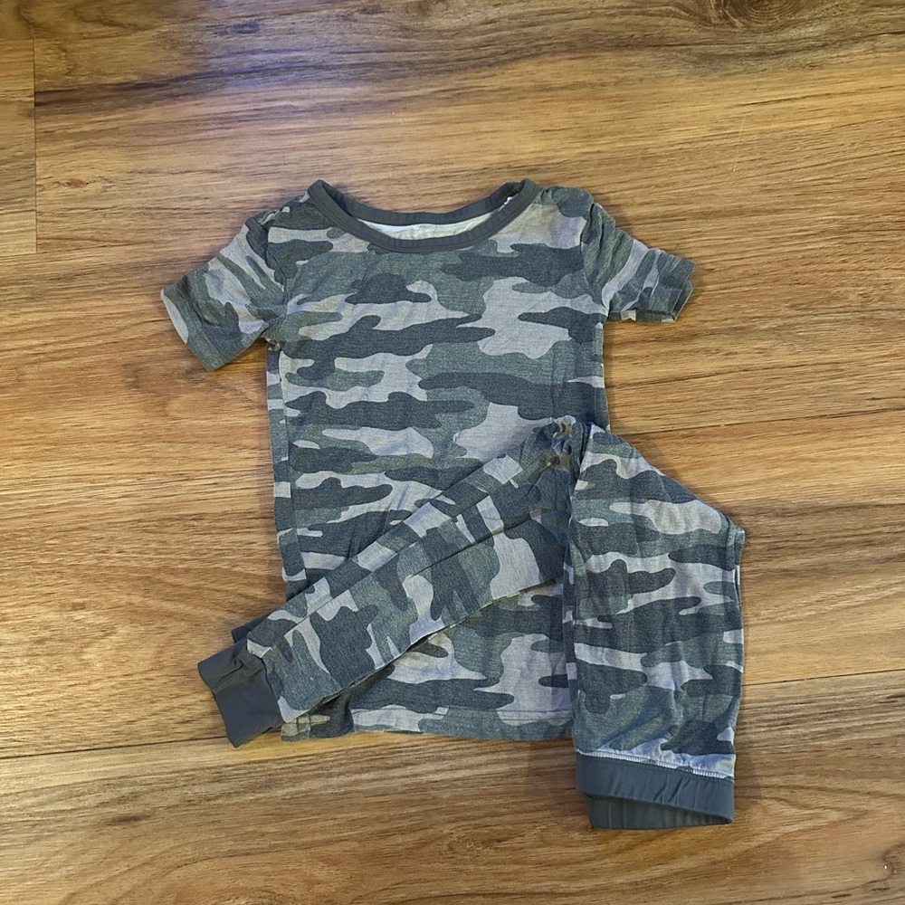 Camo Print Pajama Set